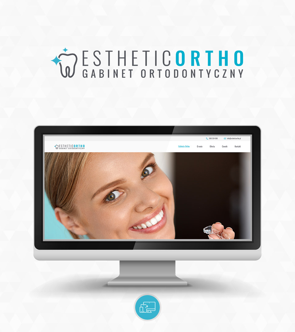 Gabinet Ortodontyczny - EstheticOrtho, materiały drukowane
