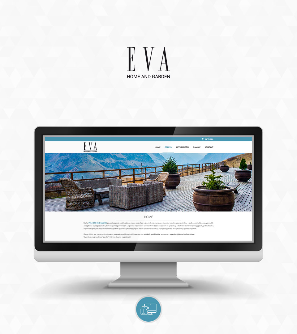 eble ogrodowe - Eva Home And Garden, logo i strona internetowa