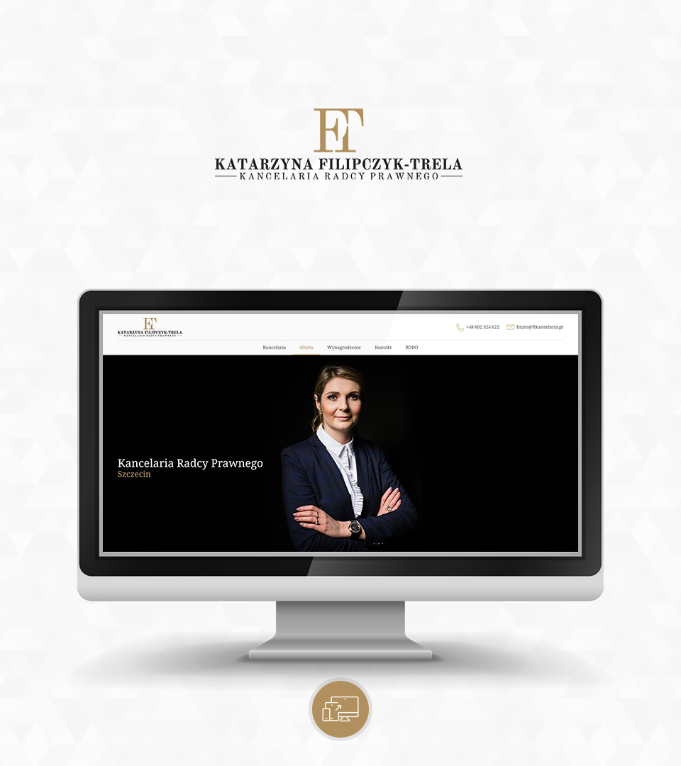 Kancelaria Radcy Prawnego Katarzyna Filipczyk-Trela, logo i strona internetowa