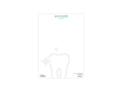 Papier firmowy | EstheticOrtho Gabinet Ortodontyczny