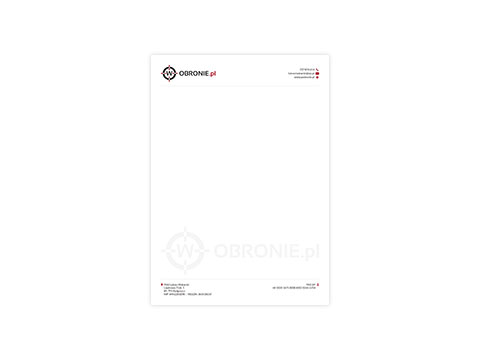 Papier firmowy | W Obronie