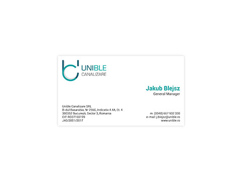Wizytówka | Unible Canalizare
